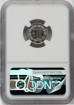 1872 3CN Proof Three Cent Nickel NGC PR67