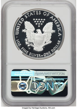 2018-W S$1 Silver Eagle First Strike NGC PF70