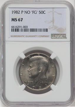 1982-P 50C FS-901 Kennedy Half Dollar NGC MS67