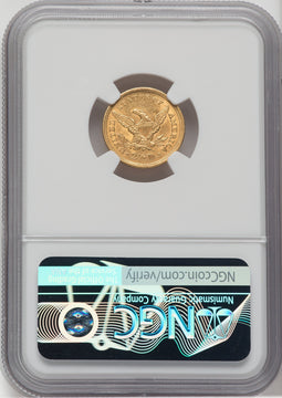 1856 $2.50 Liberty Quarter Eagle NGC MS61