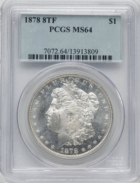 1878 8TF $1 Morgan Dollar PCGS MS64