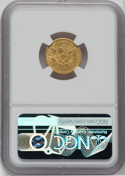 1850 $2.50 Liberty Quarter Eagle NGC MS61