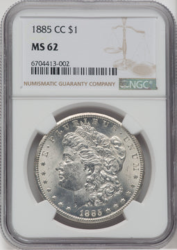 1885-CC $1 Morgan Dollar NGC MS62