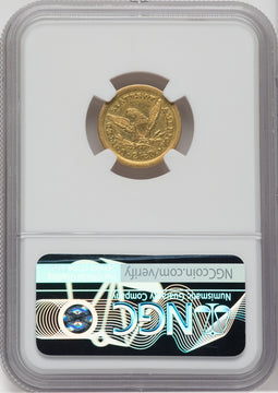 1846-O $2.50 Liberty Quarter Eagle NGC AU50