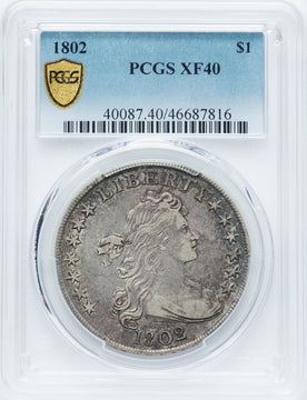 1802 S$1 Early Dollar PCGS XF40