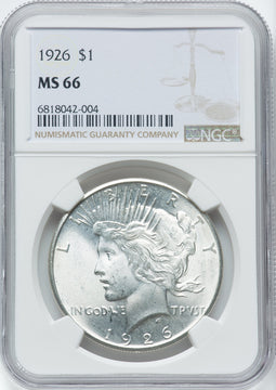 1926 $1 Peace Dollar NGC MS66