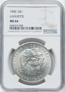 1900 Lafayette Dollar Commemorative Silver NGC MS64