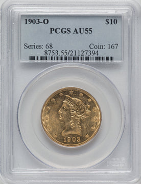 1903-O $10 Liberty Eagle PCGS AU55