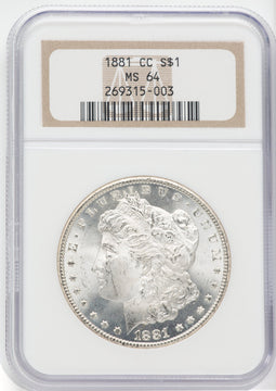 1881-CC $1 Morgan Dollar NGC MS64