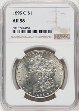 1895-O $1 Morgan Dollar NGC AU58