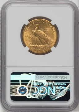 1908-D $10 MOTTO Indian Eagle NGC MS61