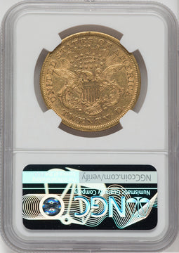 1867 $20 Liberty Double Eagle NGC AU50