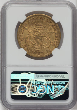 1867-S $20 Liberty Double Eagle NGC XF45