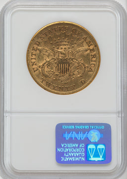 1868-S $20 Liberty Double Eagle NGC AU55