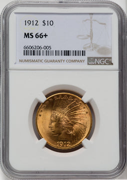 1912 $10 Indian Eagle NGC MS66+