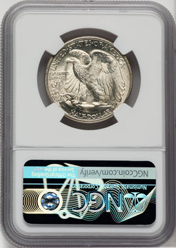 1947-D 50C Walking Liberty Half Dollar NGC MS67