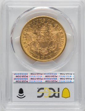1876-CC $20 Liberty Double Eagle PCGS MS60