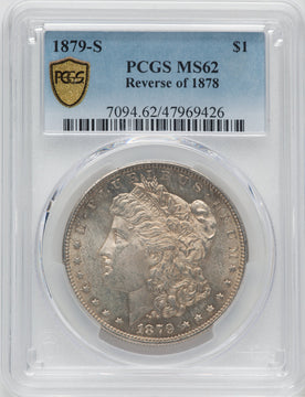 1879-S $1 Reverse of 1878 Morgan Dollar PCGS MS62