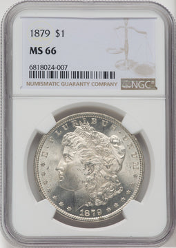 1879 $1 Morgan Dollar NGC MS66