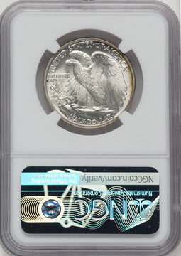 1946 50C Walking Liberty Half Dollar NGC MS67