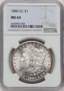 1880-CC $1 Morgan Dollar NGC MS63