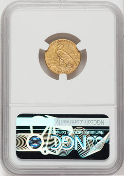 1914-D $2.50 Indian Quarter Eagle NGC AU58