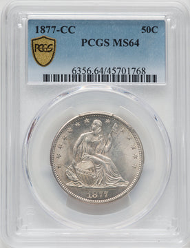1877-CC 50C Seated Half Dollar PCGS MS64