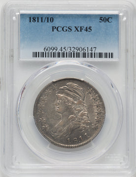 1811/10 50C Bust Half Dollar PCGS XF45