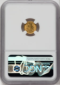 1853-O G$1 Gold Dollar NGC MS62