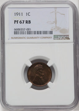 1911 1C RB Proof Lincoln Cent NGC PR67