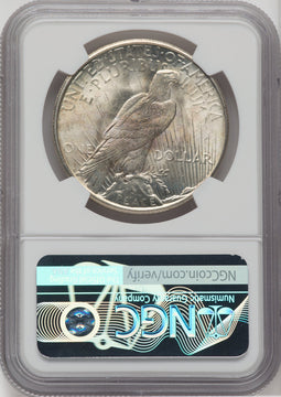 1925-S $1 CAC NGC Plus Peace Dollar NGC MS64+