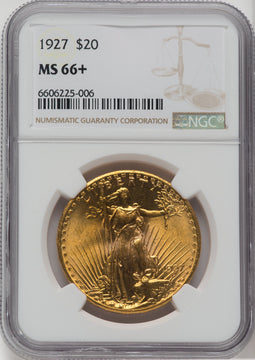 1927 $20 NGC Plus Saint-Gaudens Double Eagle NGC MS66+ 1927 $20 NGC Plus Saint-Gaudens Double Eagle NGC MS66+