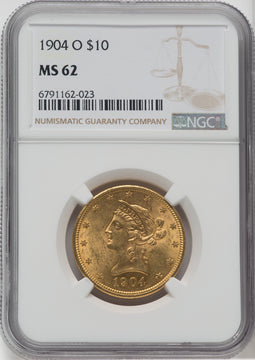 1904-O $10 Liberty Eagle NGC MS62