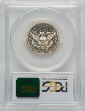 1912 25C CA CAC Proof Barber Quarter PCGS PR67