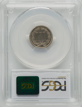 1883 3CN CA CAC Proof Three Cent Nickel PCGS PR67