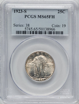 1923-S 25C FH Standing Liberty Quarter PCGS MS65