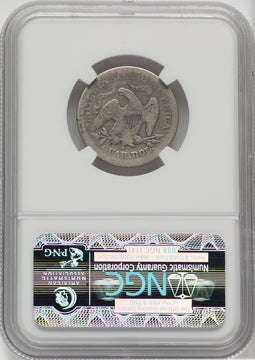 1867-S 25C Seated Quarter NGC G6