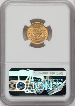 1851 $2.50 Liberty Quarter Eagle NGC MS63