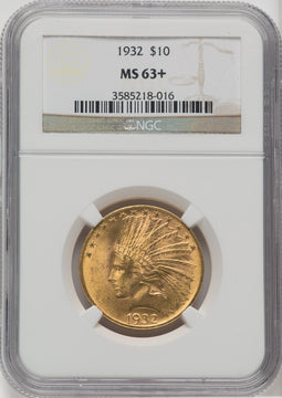 1932 $10 Indian Eagle NGC MS63+