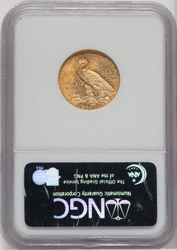 1915 $5 Indian Half Eagle NGC MS62