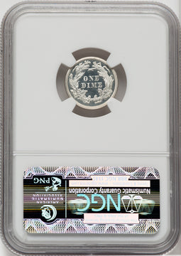 1868 10C Proof Seated Dime NGC PR68
