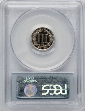 1888 3CN CA CAC Proof Three Cent Nickel PCGS PR67