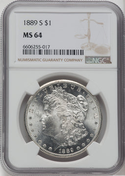 1889-S $1 Morgan Dollar NGC MS64
