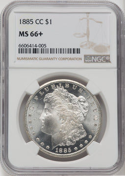 1885-CC $1 Morgan Dollar NGC MS66+