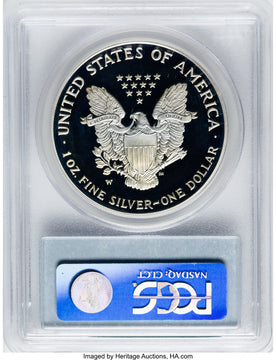 2007-W S$1 Silver Eagle PCGS PR70