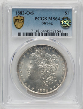 1882-O/S $1 Morgan Dollar PCGS MS64