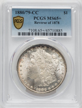 1880-CC $1 Reverse of 1878 Morgan Dollar PCGS MS65+