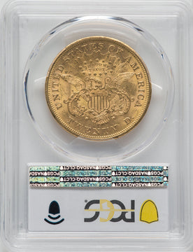 1873-S $20 Closed 3 Liberty Double Eagle PCGS MS60