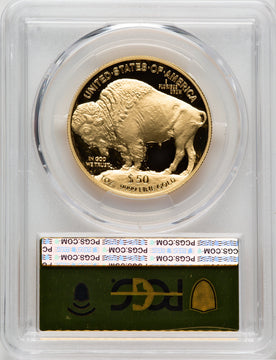 2023-W G$50 Gold Buffalo First Day of Issue DCAM PCGS PR70