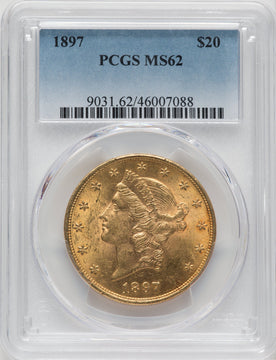 1897 $20 Liberty Double Eagle PCGS MS62 (571255024)
